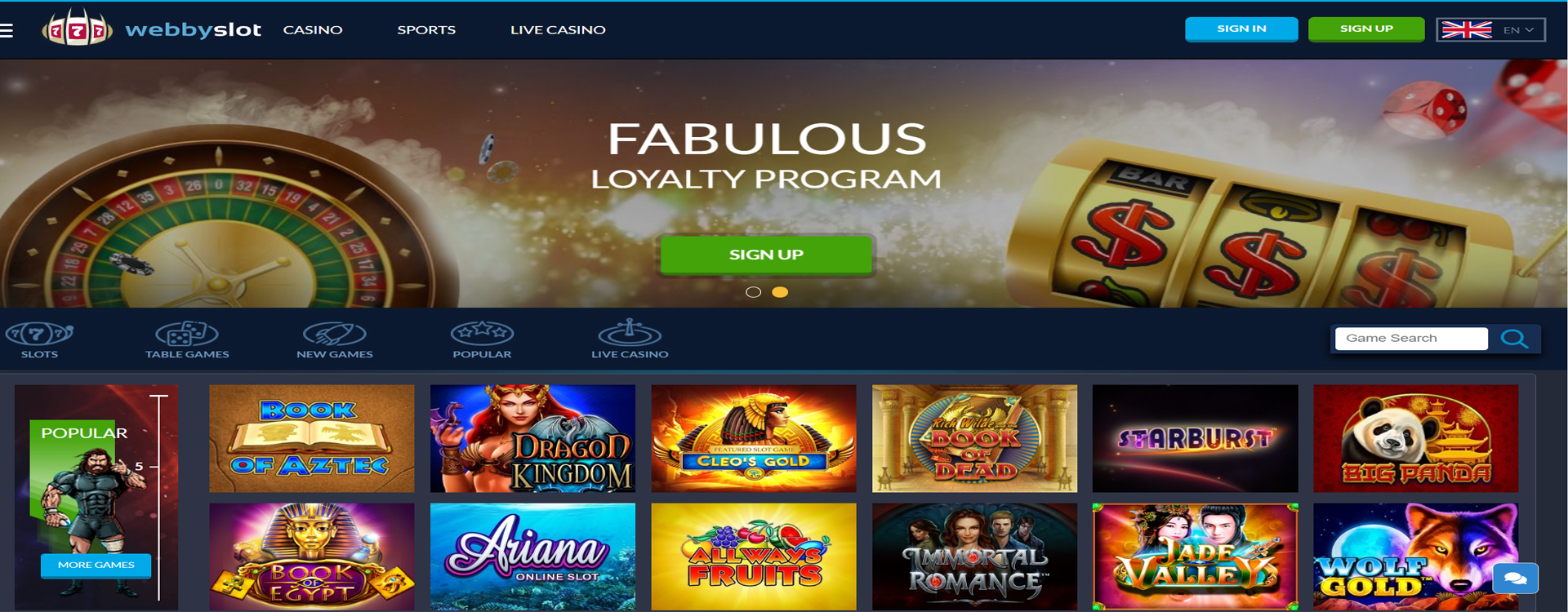 Casino website Design