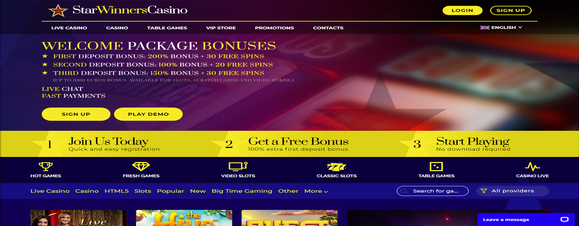Casino website Design