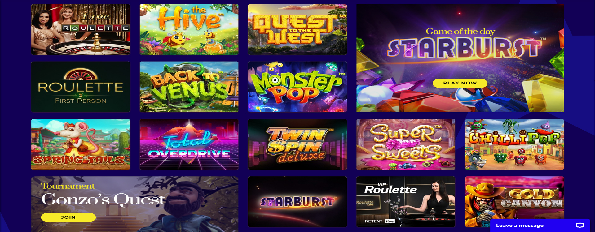 Casino website Design
