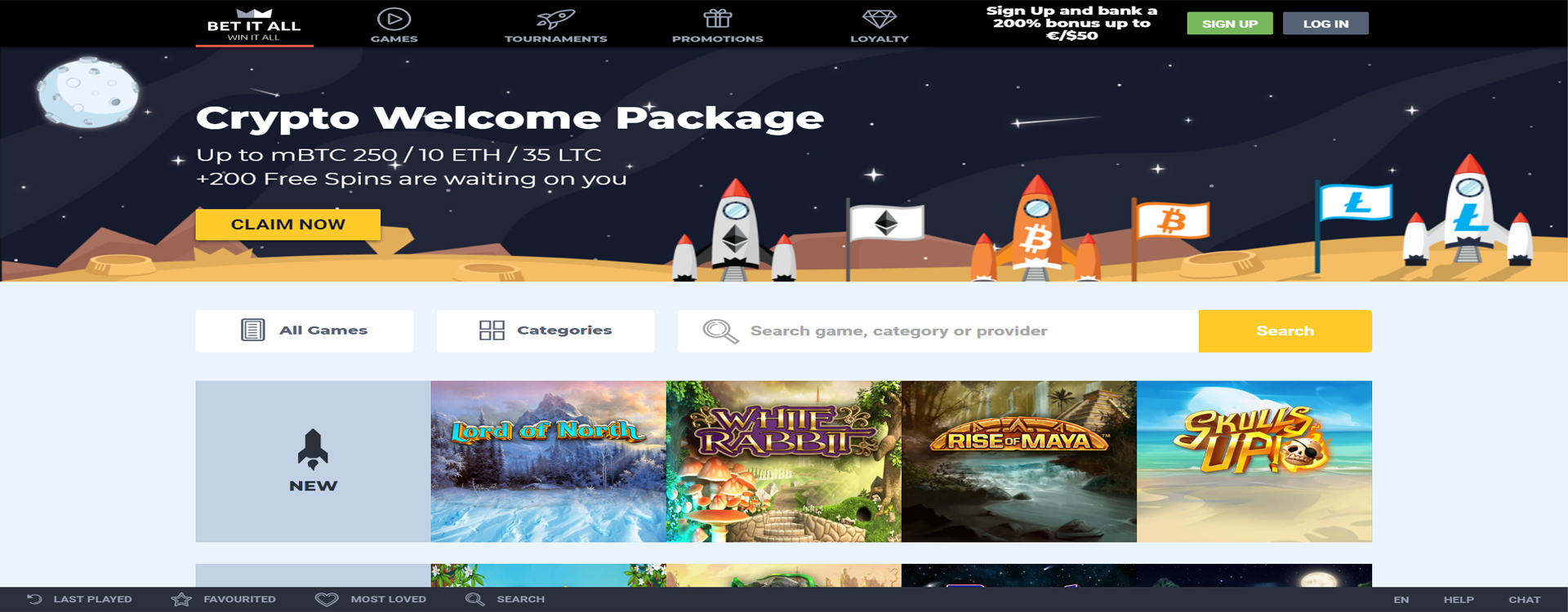 Casino website Design