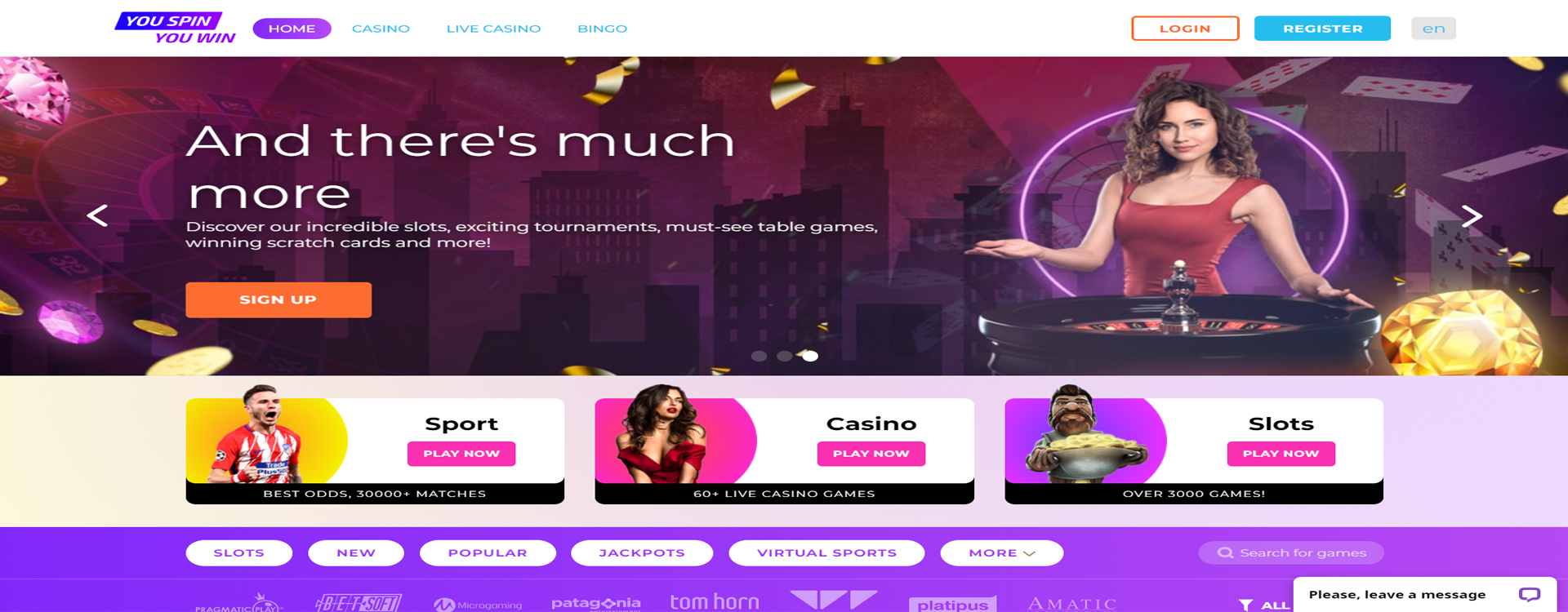Casino website Design