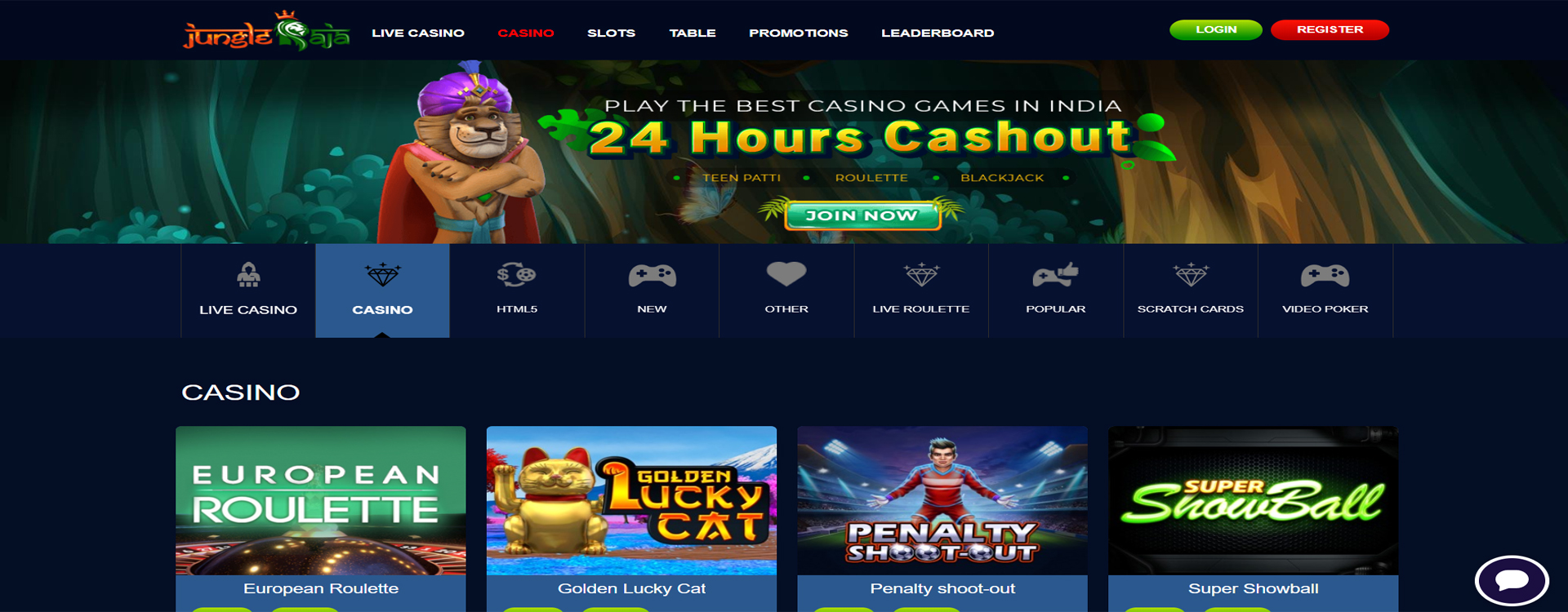 Casino website Design
